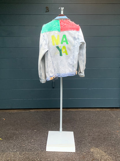 MAYA Color-block Jean Jacket