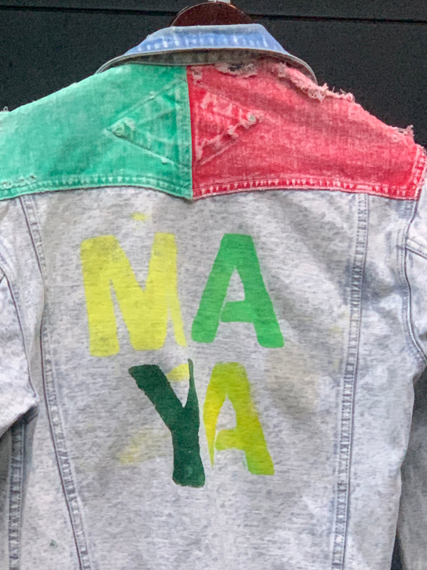 MAYA Color-block Jean Jacket