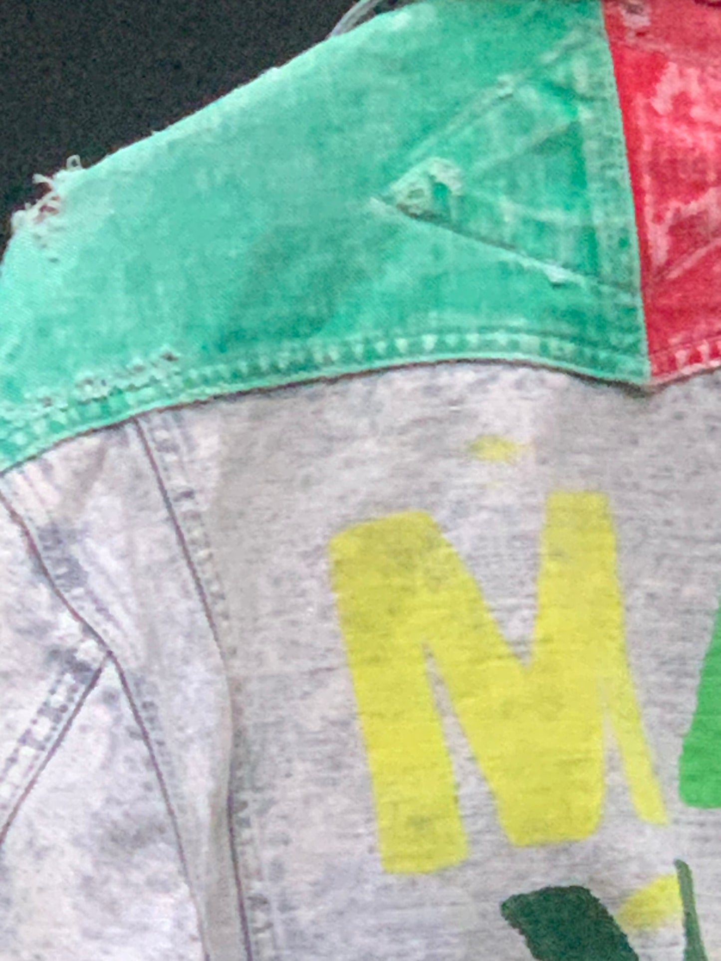 MAYA Color-block Jean Jacket