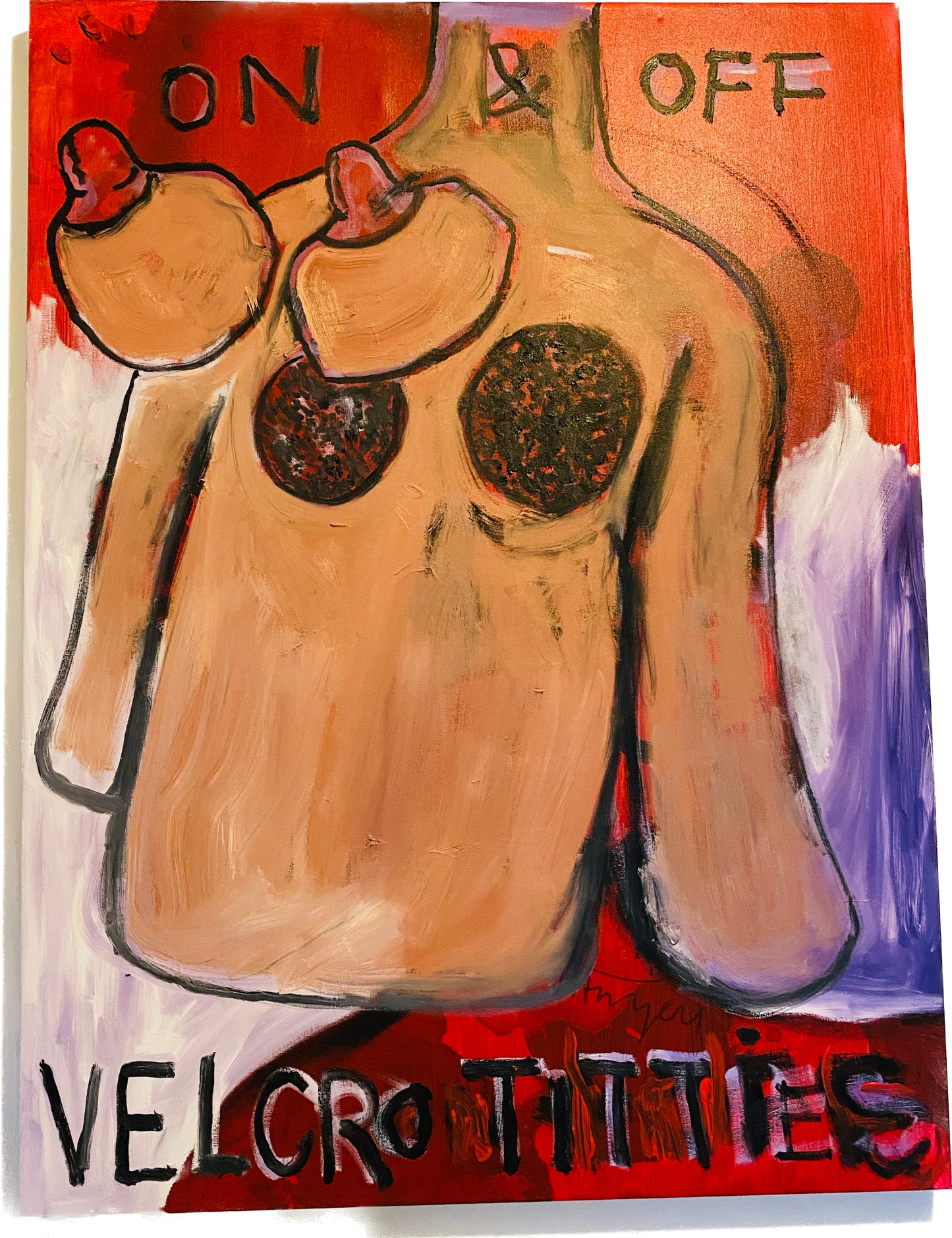 Velcro Titties Painting